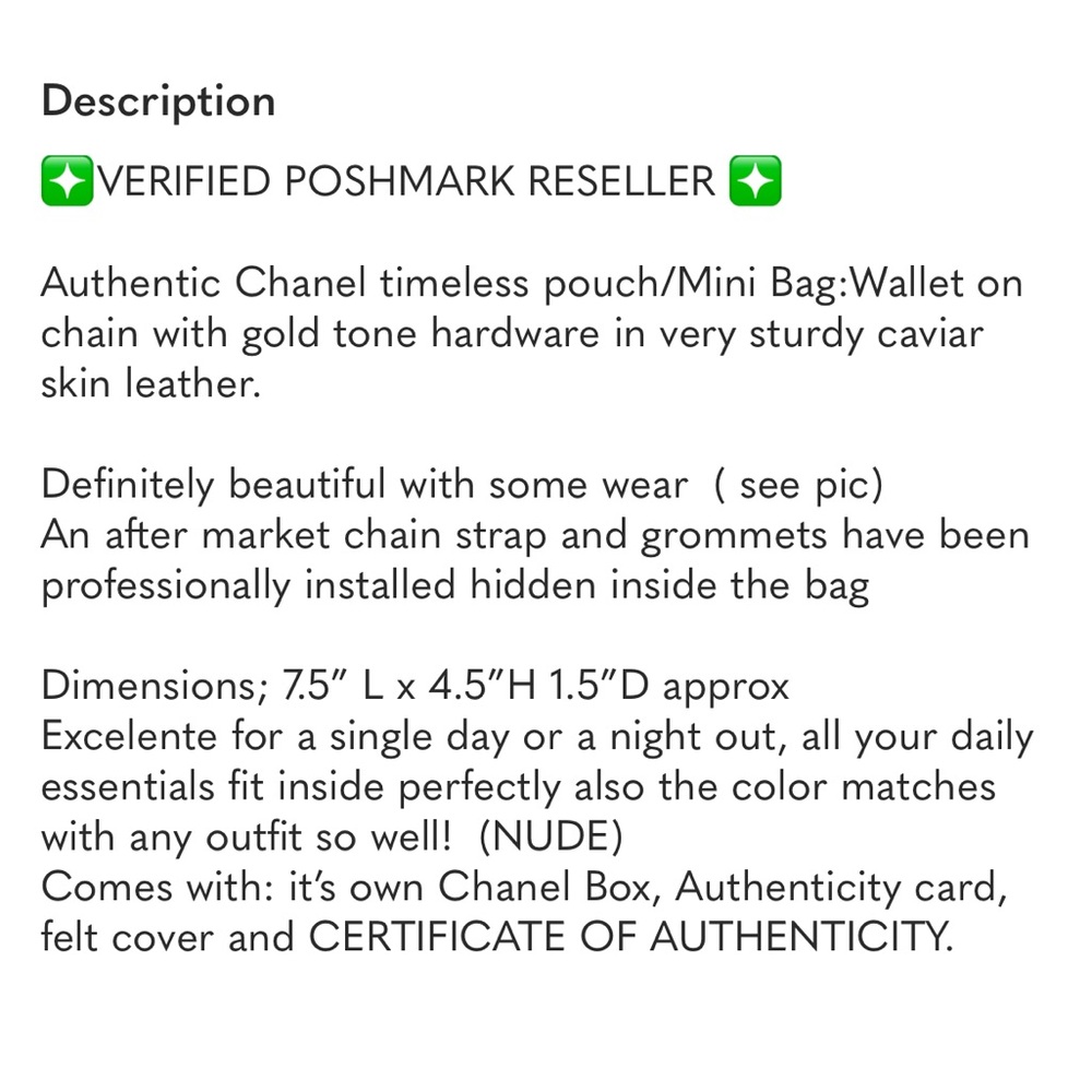 CHANEL Tan Leather Wallet on Chain - Picture 14 of 15